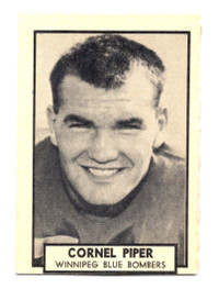1962 TOPPS CFL FOOTBALL CARD #161 CORNEL PIPER NM SHAPE
