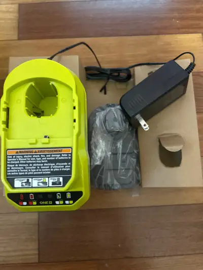 RYOBI CHARGER AND BATTERY BRAND NEW, View more
