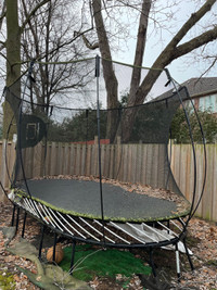  Spring free trampoline oval 8x13 ft