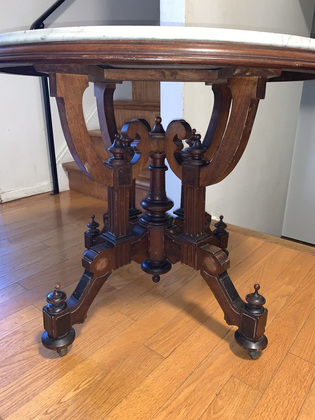 Old Victorian Marble Top Small table in Other Tables in St. Catharines - Image 3