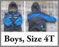 BOYS Winter Jacket by STORMZ, Size 4T --- ONLY $5 !!