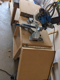 Kobalt Mitre Saw with Homemade Bench