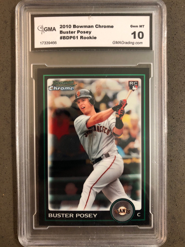 Buster Posey Graded Rookie Card in Arts & Collectibles in Markham / York Region