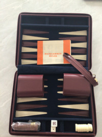 Backgammon zippered case