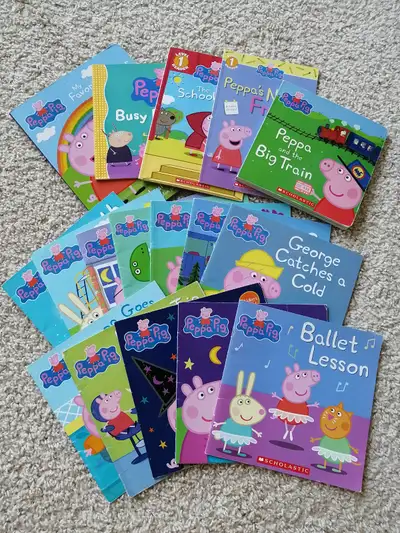 Scholastic "Peppa Pig" 17 Beautiful Books For Sale By Original Owner. -Ballet Lesson -Peppa's First...