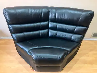 Free Black Leather couch, View more