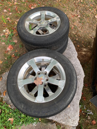 17” aluminum chev wheels
