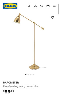 Brand new IKEA BAROMETER floor lamp