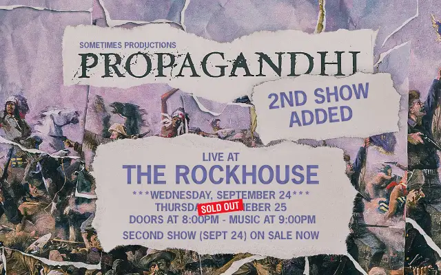 4x Propagandhi tickets for upcoming St John's NL shows; at cost63804732594307120