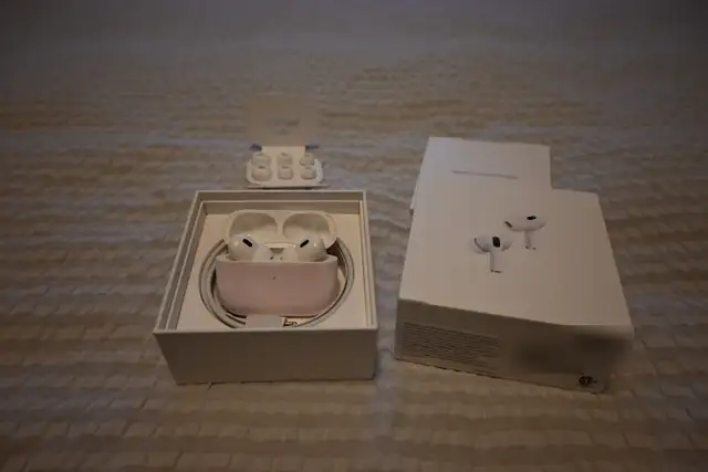 AirPods Pro 2, Lightning case, earbuds replaced 9 months ago
