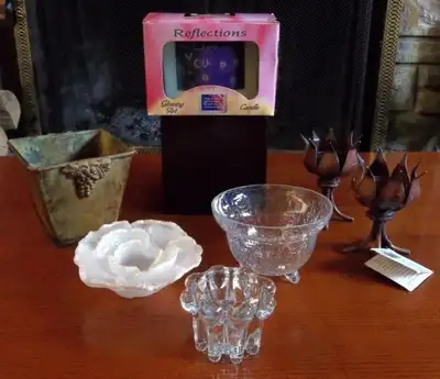 Candles, Candle Holders, & Wall Block Shelf, View more