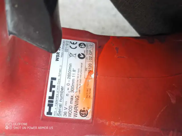 Hilti WSR 36-A reciprocating saw in Power Tools in Mississauga / Peel Region - Image 3