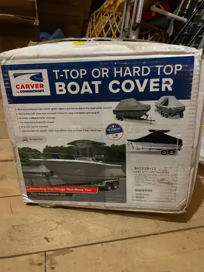 Carver boat cover for up to a 24' boat. Brand new cover, never been used. New value is $2,000.