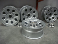 4-17" gm steel wheels with tpm valve stems and centercaps
