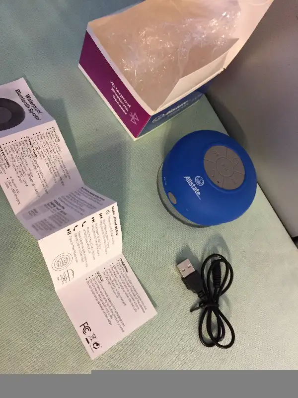 Allstate Bluetooth Waterproof Small Travel Speaker - NEW64750349161601124
