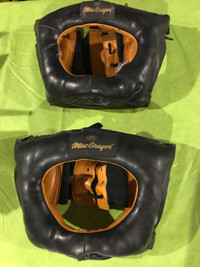 Mac Gregor vintage leather boxing head gears