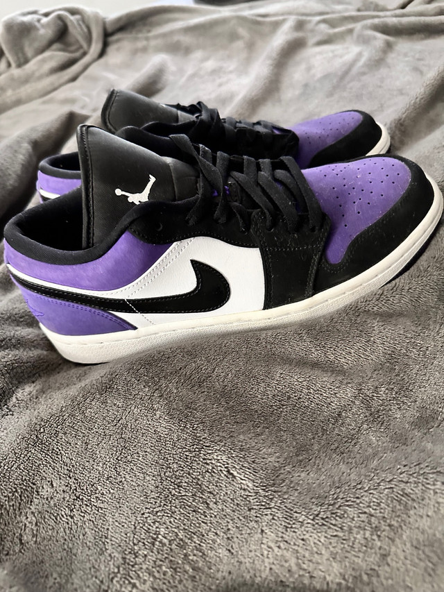 Jordan 1 Low Court purple  in Men's Shoes in St. Catharines - Image 2
