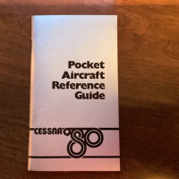 Cessna Pocket Aircraft Reference Guide Book