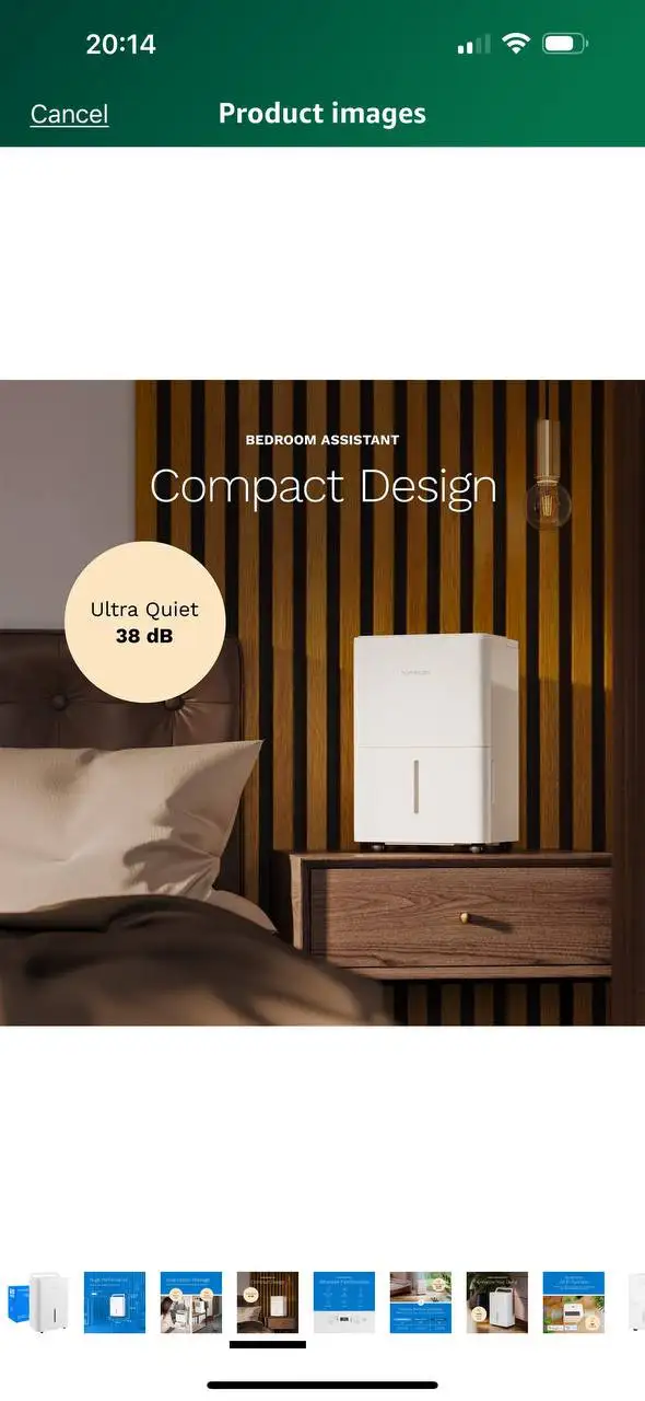 hOmeLabs 8 Pint Wi-Fi Dehumidifier – OPEN BOX  in Heaters, Humidifiers & Dehumidifiers in Kitchener / Waterloo - Image 9