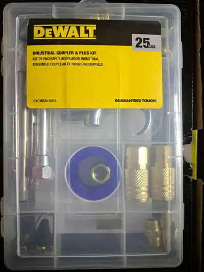 Dewalt 25pc set Industrial coupler and plug kit, View more