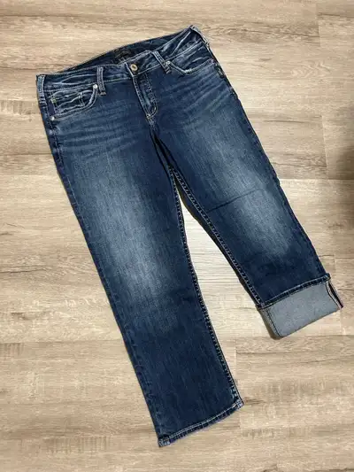 New Silver Jean Capris - Size 32W, View more