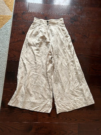 Linen Pants - High Waist, Wide Leg