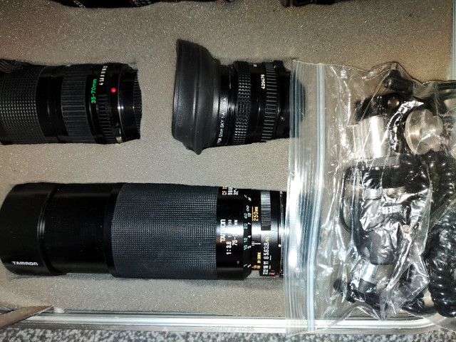 Canon AE-1, Olympus xa 2, SET, 5 Lenses, accessorie in in Cameras & Camcorders in Edmonton - Image 3