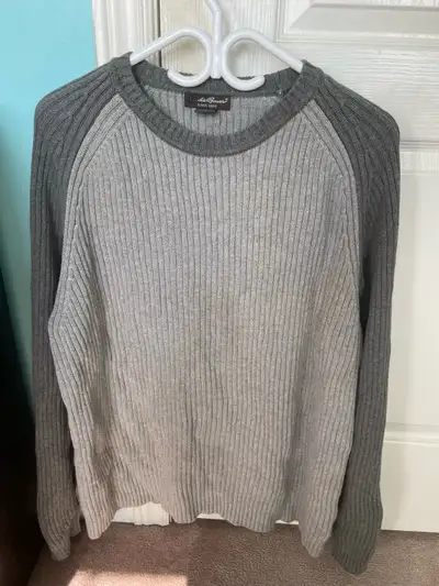 grey wool sweater, View more