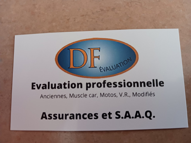 Evaluation automobile Assurance & SAAQ: DF Evaluation dans Autre  à Ouest de l’Île