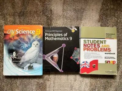 McGraw Hill Ryerson & Nelson Grade 9 Science and Math Textbooks, View more