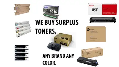 We Buy Surplus Toner & Ink Cartridges., View more