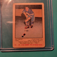 4 Cartes de hockey Vintages des années 50