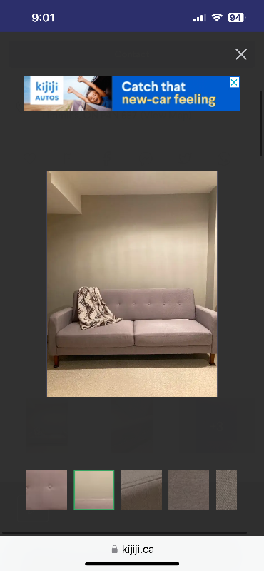 Brand new light gray sofa with two sided pockets in Couches & Futons in Timmins - Image 4
