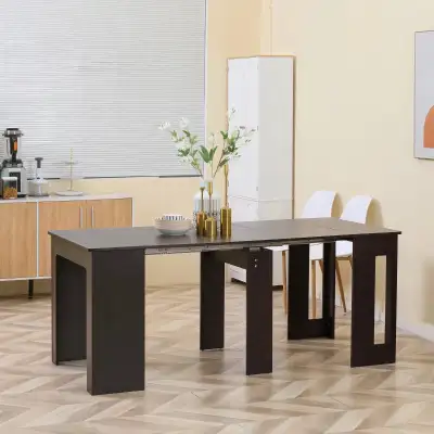 Brown Extendable Dining Table, Expandable Kitchen Table , View more