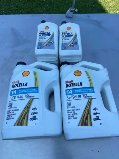 12 liters of oil, brand new, never opened. Sold the vehicle I was using it in.
