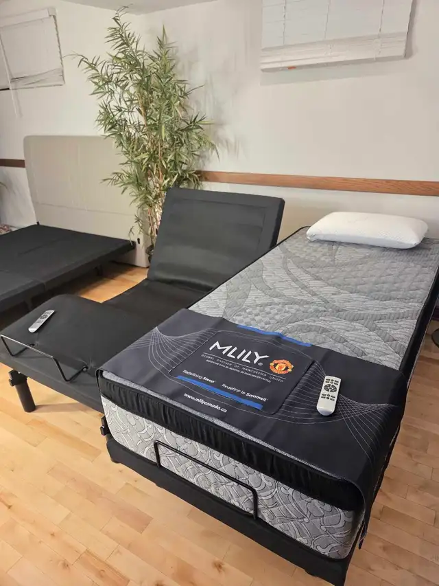 Lit ajustable électrique Split King avec matelas hybride 3 950.$ in Bedding in City of Montréal - Image 3