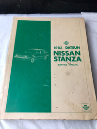 1982 NISSAN STANZA FACTORY REPAIR MANUAL #M1160