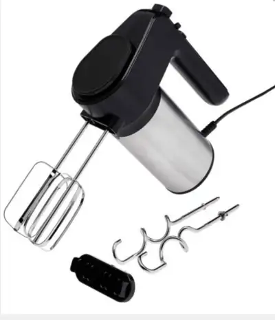Amazon Basics 6-Speed Electric Hand Mixer with Dough Hooks, View more