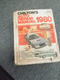 Chilton's auto repair manuel 1980