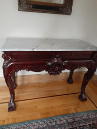 Mahogany Wood Side Table