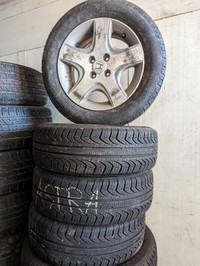 OEM Honda Enkei 15" wheels + good older tires