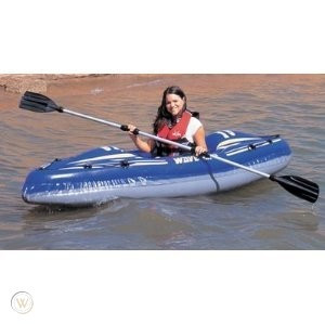 o 1x Inflatable Kayak 10ft 10pi paddles lifejackets dans Autre  à Ville de Montréal - Image 2