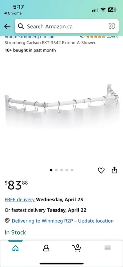 Add more shower to your RV’s tub with this extend-a-shower collapsible rod. Folds back when not in u...