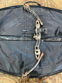 Alpine Cherry Compound Bow and Carrying Bag
