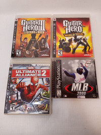 PS1 PS3 Playstation 3 Video Games Guitar Hero Marvel MLB