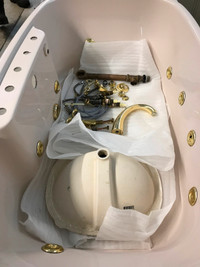 Kohler drop in whirlpool tub and sink
