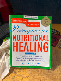 Book, Prescription for Nutritional Healing $10 5th Edition