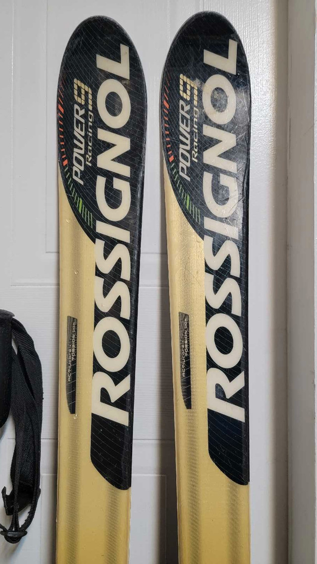 Rossignol Power 9 Racing Downhill Alpine 150cm Skis with Poles in Ski in City of Montréal - Image 3