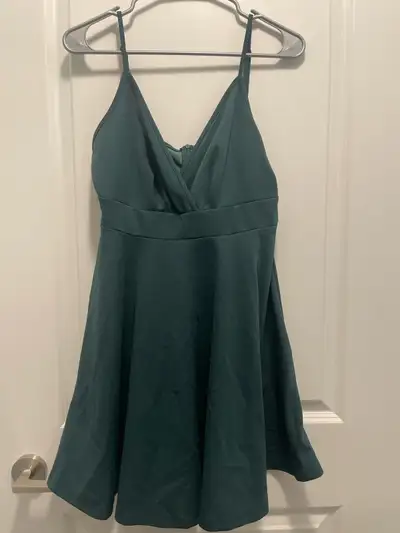 Shein dark green dress, View more
