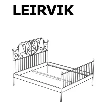 IKEA Liervik Metal bed frame Double, View more